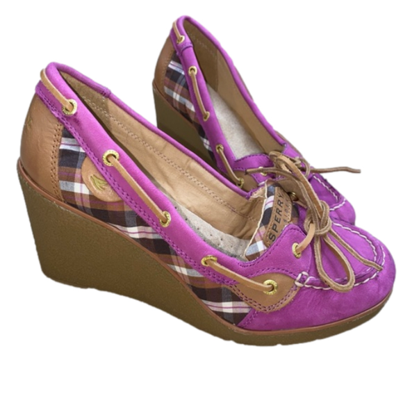 Sperry Shoes - Sperry Top Sider Goldfish Wedge Boat Shoes size 8M women